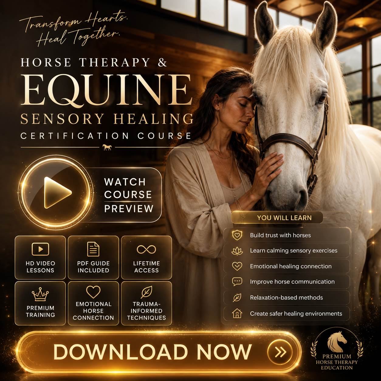 Equine Assisted Sensory and Relaxation Exercises